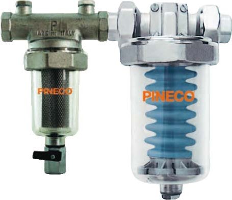 Kit Pineco Facile - PG Fos 3/4&quot; e 1&quot; - Sistema integrato di filtrazione anticalcare anticorrosione